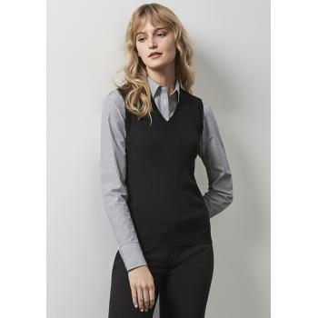 Womens V-Neck Knit Vest - LV3504