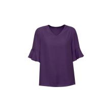 Womens Aria Fluted Sleeve Blouse - RB966LS Ladies Tops from Challenge Marketing NZ