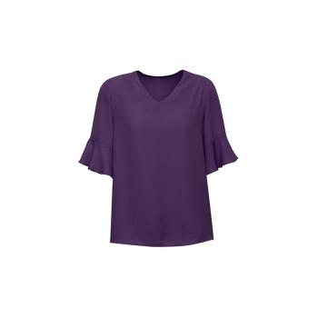 Womens Aria Fluted Sleeve Blouse - RB966LS