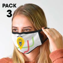 3 Pack - Shield Face Masks Face Masks from Challenge Marketing NZ