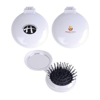 Compact Pop Up Brush / Mirror Set