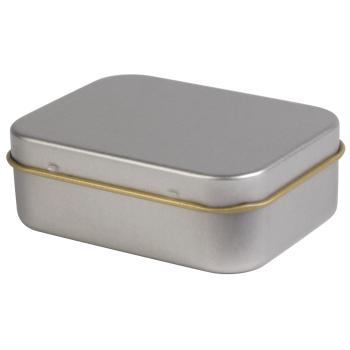 Silver Rectangular Tin