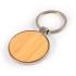 Circle Bamboo Zinc Keytag Keyrings from Challenge Marketing NZ