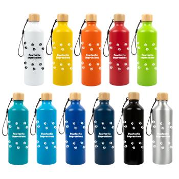 Gelato Aluminium Bottle with Bamboo Lid
