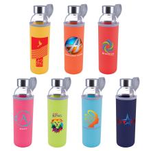 Capri Glass Bottle / Neoprene Sleeve Drink Bottles- Glass from Challenge Marketing NZ