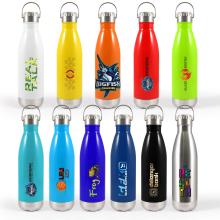 Soda Bottle with Hanger Lid Drink Bottles- Metal from Challenge Marketing NZ