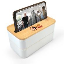 Stax Eco Lunch Box with Phone Holder Lid Picnic & BBQ from Challenge Marketing NZ