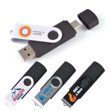 Swivel USB Flash Drive Dual 8GB Flash Drives from Challenge Marketing NZ